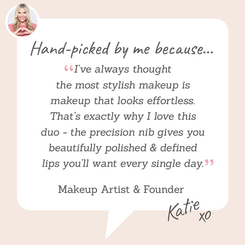 Lithe Soft Fill Lip Pencil Duo - Hand-picked by Katie for it's precision nib that gives effortlessly polished & defined lips