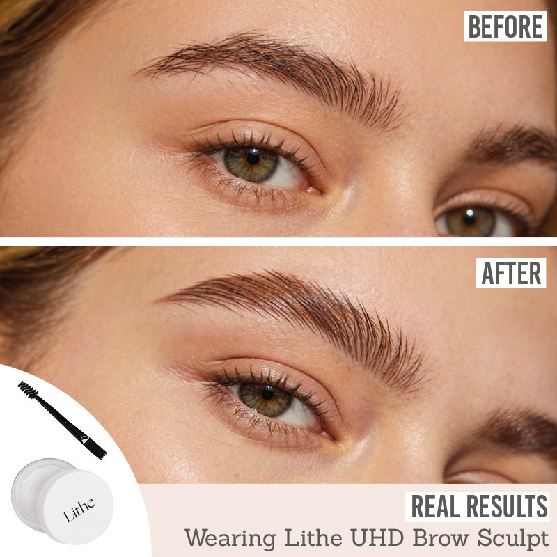 Lithe UHD Brow Sculpt before and after results 