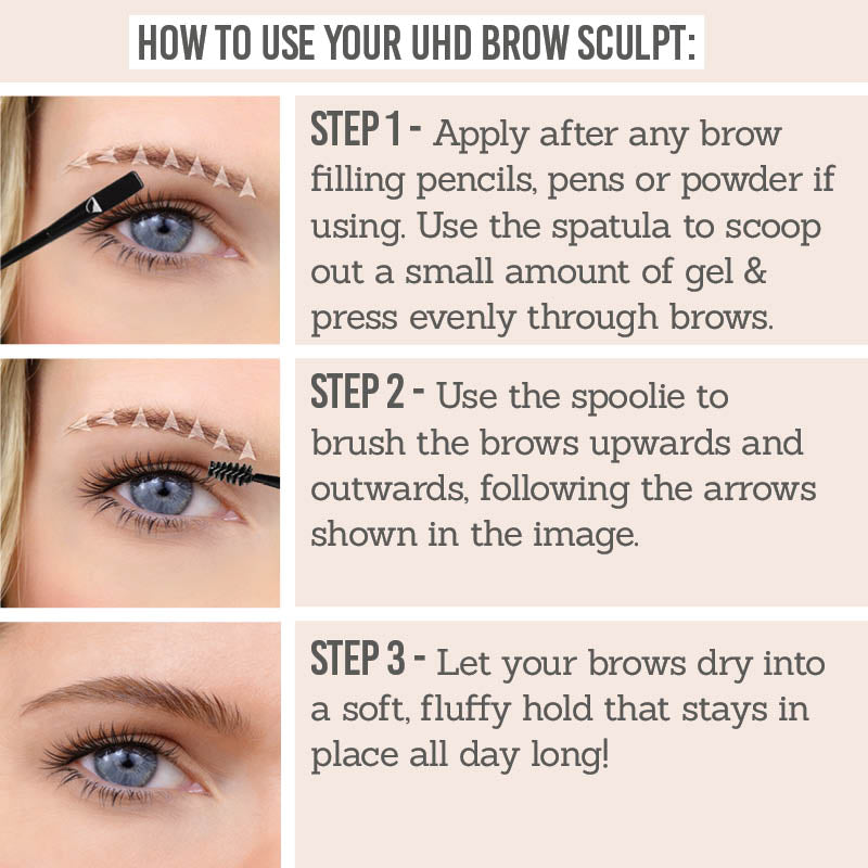 How to use your Lithe UHD Brow Sculpt in three steps