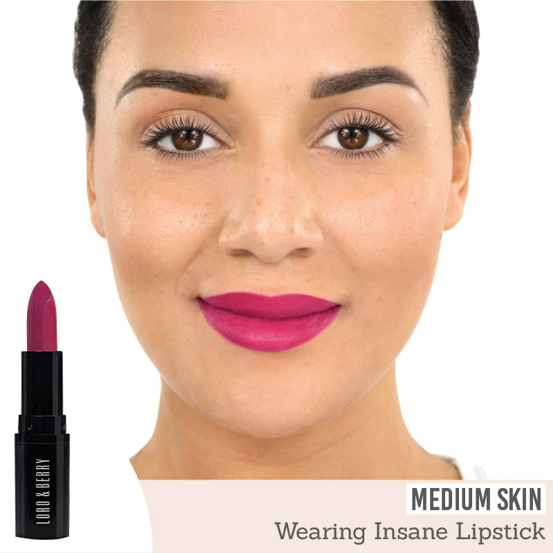 Lord & Berry ABSOLUTE Lipstick in shade Insane results on medium skin
