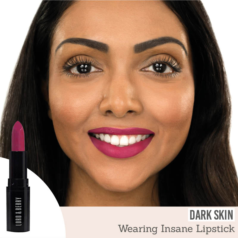 Lord & Berry ABSOLUTE Lipstick in shade Insane results on dark skin