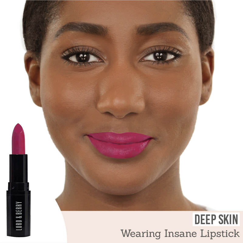 Lord & Berry ABSOLUTE Lipstick in shade Insane results on deep skin