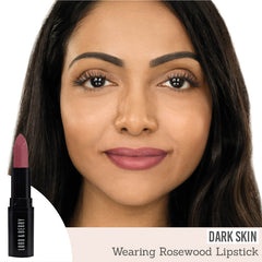 Lord & Berry ABSOLUTE Lipstick in shade 'Rosewood' on dark skin