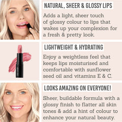 Benefits of Lord & Berry Jamais Sheer Lipstick in shade Sweet Talk