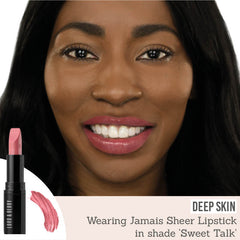 Lord & Berry Jamais Sheer Lipstick in shade Sweet Talk on deep