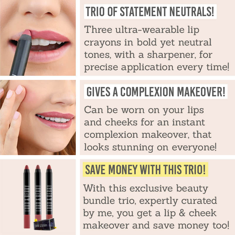 Benefits of Lord And Berry Lipstick Crayon Trio Sharpener