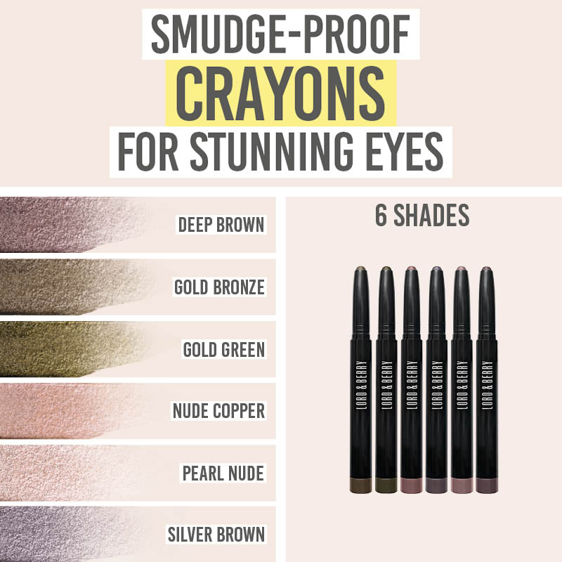 Lord and Berry Reglam Eyeshadow Crayon - Beauty and the Boutique - Smudge-proof crayons for stunning eyes