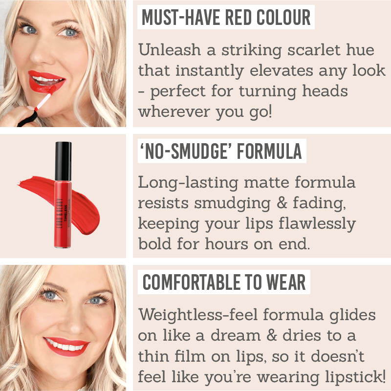 Benefits of Lord & Berry Timeless Kissproof Lipstick in Bold Red