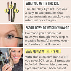 Love Katie Smokey Eye Bundle Kit - Key Benefits - What you get in this kit, scroll down to watch my how-to, save mony with this kit