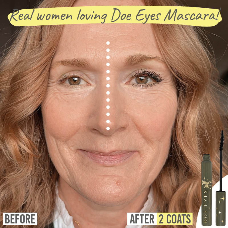 Love Katie Doe Eyes Eye-Opening Mascara real women before and after results on Deborah