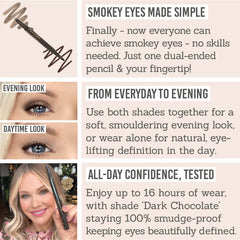Love Katie Smokey Liner in Dark Chocolate - Key Benefits - Smokey eyes made simple, from everyday to evening, all-day confidence tested