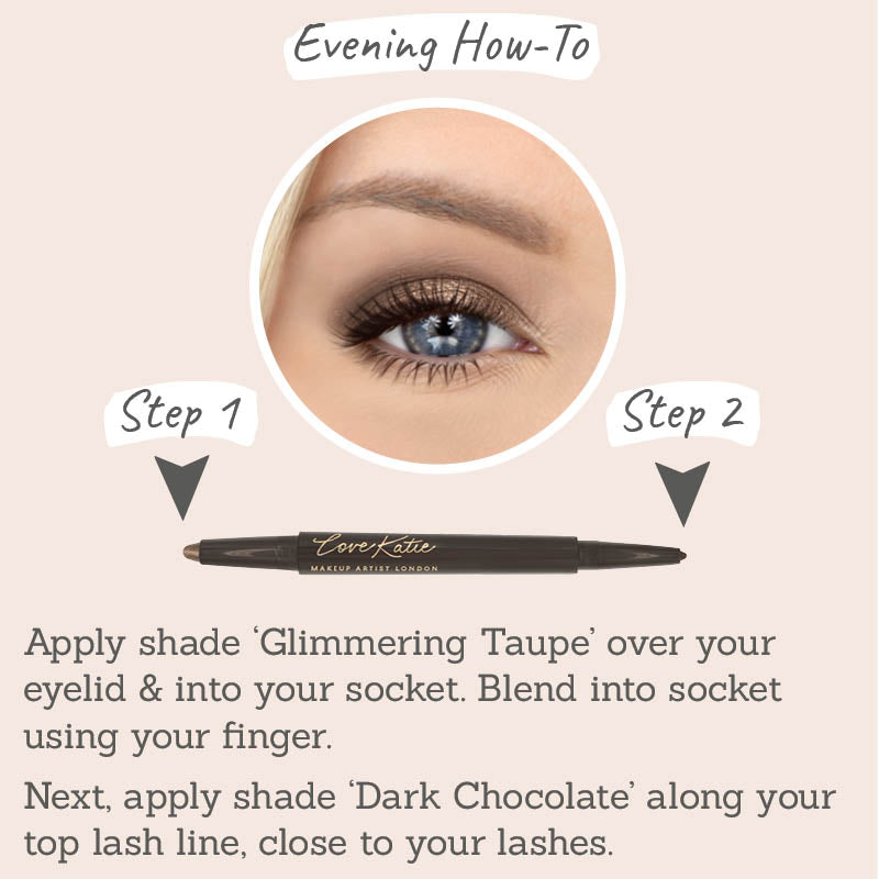 Love Katie Smokey Liner in Dark Chocolate - Evening smokey eye how-to