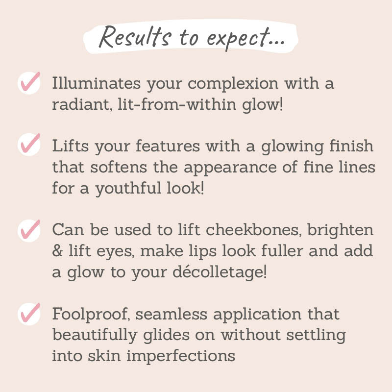 Mii Cosmetics Light Loving Illuminator in Leading Lady results to expect