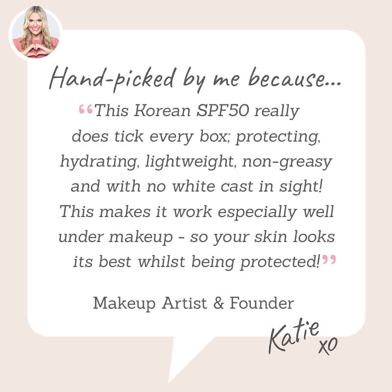 Ondo Beauty 36.5 Ceramides & Cica Protective Sun Cream SPF50+ hand-picked by Katie as the perfect SPF50 to protect, hydrate & smooth with no white cast