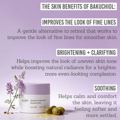 Ondo Beauty Squalane & Bakuchiol Sleeping Pack - The skin benefits of bakuchiol - improves look of fine lines, brightening + clarifying, soothing