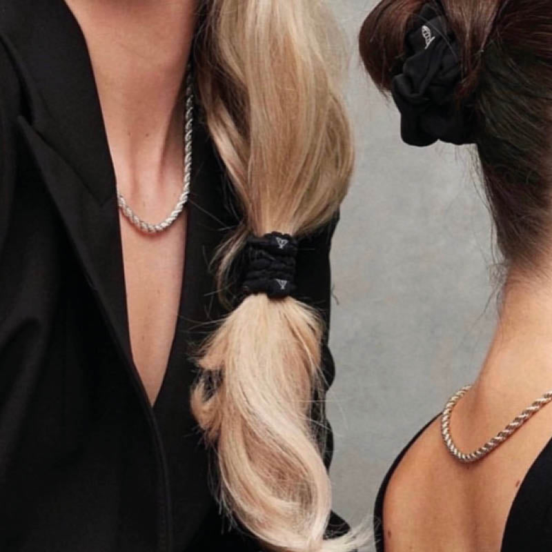 ROKNDOL The Ultimate Duo Silk Scrunchies ponytail & bun