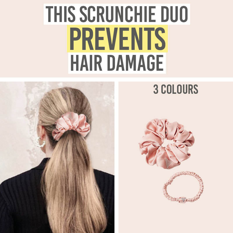 ROKNDOL The Ultimate Duo Silk Scrunchies in all colour options
