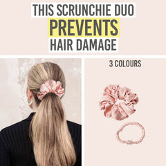 ROKNDOL The Ultimate Duo Silk Scrunchies in all colour options
