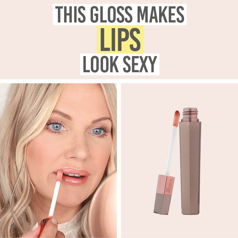 Katie using Rosegold Paris GOLDLIPS Plumping Lip Gloss