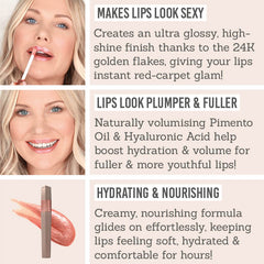 Benefits of Rosegold Paris GOLDLIPS Plumping Lip Gloss