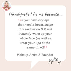 Ruby Hammer Coral Lip Serum Balm - hand-picked by Makeup Artist Katie for its ability to wake up your face and treat your lips at the same time