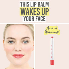 Ruby Hammer Coral Lip Serum Balm - Beauty and the Boutique - This lip balm wakes up your face
