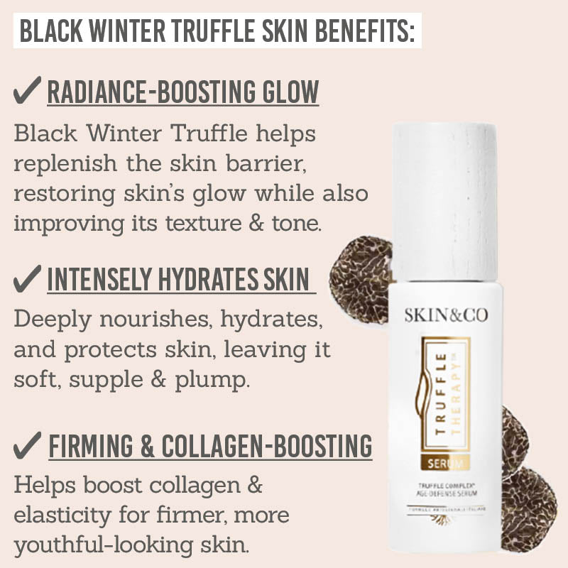 Skin & Co Truffle Therapy Age-Defense Glow Elixir Serum black winter truffle skin benefits