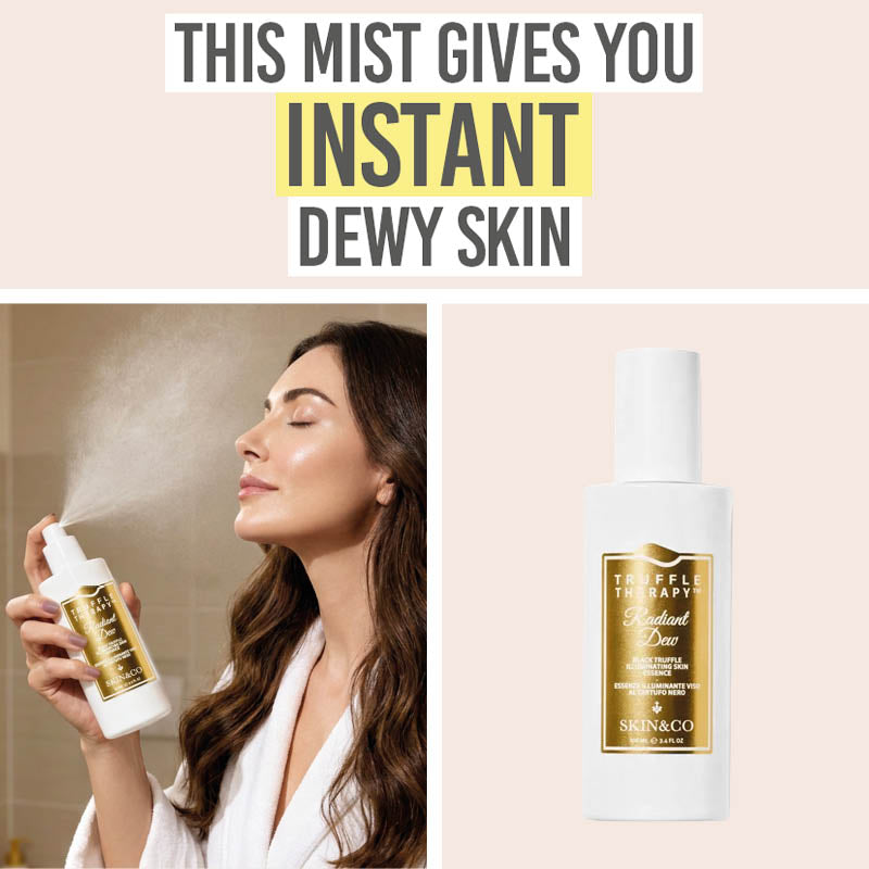 Skin & Co Truffle Therapy Radiant Dew Mist - Beauty and the Boutique - This mist gives you instant dewy skin