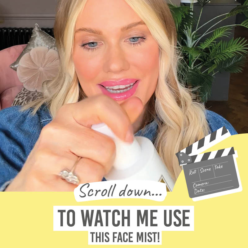 Scroll down to watch me use this SKIN and CO Truffle Therapy Radiant Dew Mist