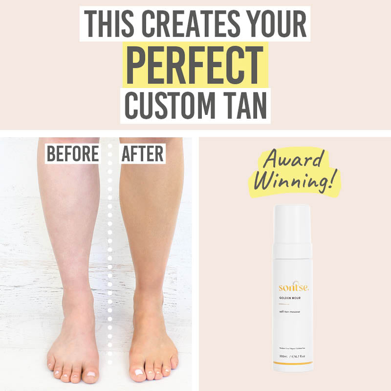 Sontse Golden Hour Express Self-Tan Mousse - This lets you create your perfect custom tan