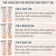 Sontse Golden Hour Express Self-Tan Mousse time guidelines for how to create your perfect tan