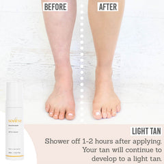 Sontse Golden Hour Express Self-Tan Mousse how to create your light tan