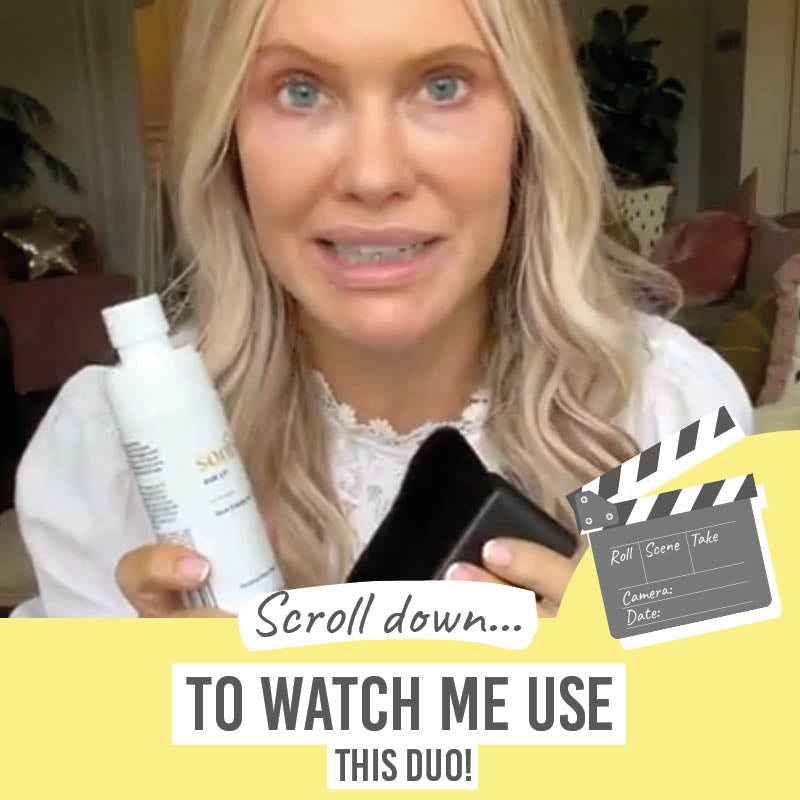 Scroll down to watch me use this Sontse Sun Lit Face & Body Tan Mist and Blending Brush Duo