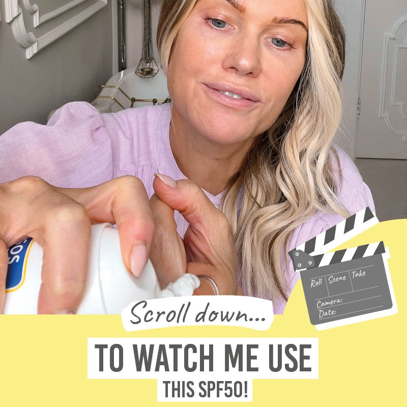 Scroll down to watch me use this SOS SPF50 Face Cream
