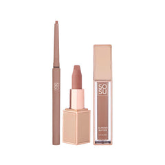 SOSU Natural Nude Lip Trio