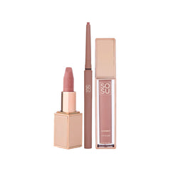 SOSU Cosmetics Pretty Nude Lip Trio