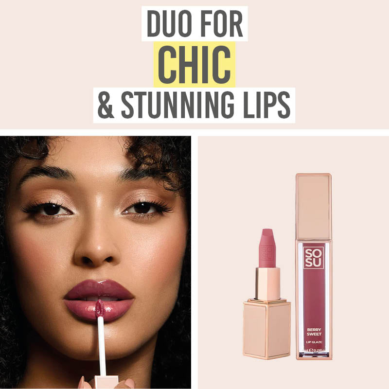 SOSU Ultimate Chic Lip Duo - Beauty and the Boutique - Duo for chic & stunning lips
