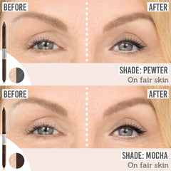 Studio10 iLift Longwear Eyeliner before and after on fair skin