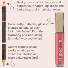 Studio 10 Lip Liner and Plumping Lip Gloss features