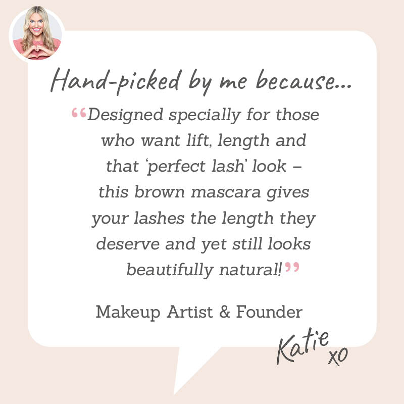 Studio 10 Perfect Lash Brown Mascara - Hand-picked by Makeup Artist Katie for its lash-lifting and lengthening ability and stunning brown shade