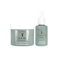 Tea + Tonic Cleansing Balm & Face Oil Duo 