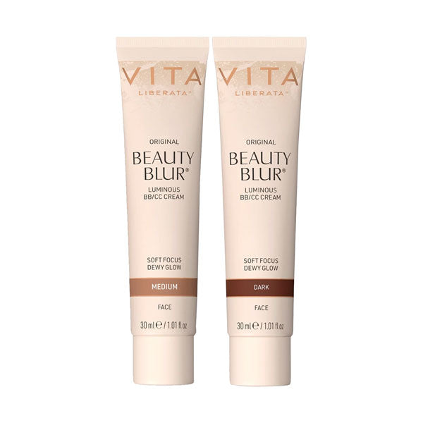 Vita Liberata Beauty Blur Luminous BB/CC Cream in medium and dark