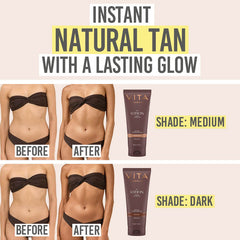 Vita Liberata Tinted Lasting Tan Lotion - Beauty and the Boutique - Instant natural tan with a lasting glow