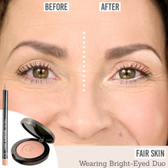3 Custom Color Bright Eyed Duo before and after results on fair skin tones