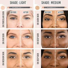 3 Custom Color Lifting and Clarifying Pencil on different skin tones