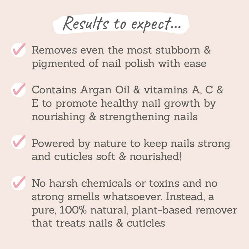 Aila 3-in-1 Nail Colour Remover with Pure Argan Oil results