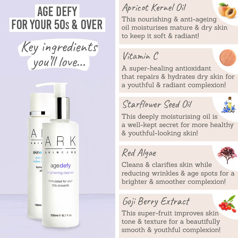 Ark Skincare Cleansing Duo Age Defy ingredients