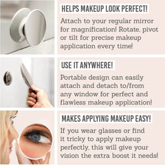 Benefits of the Bosign Detachable Magnifying Makeup Mirror