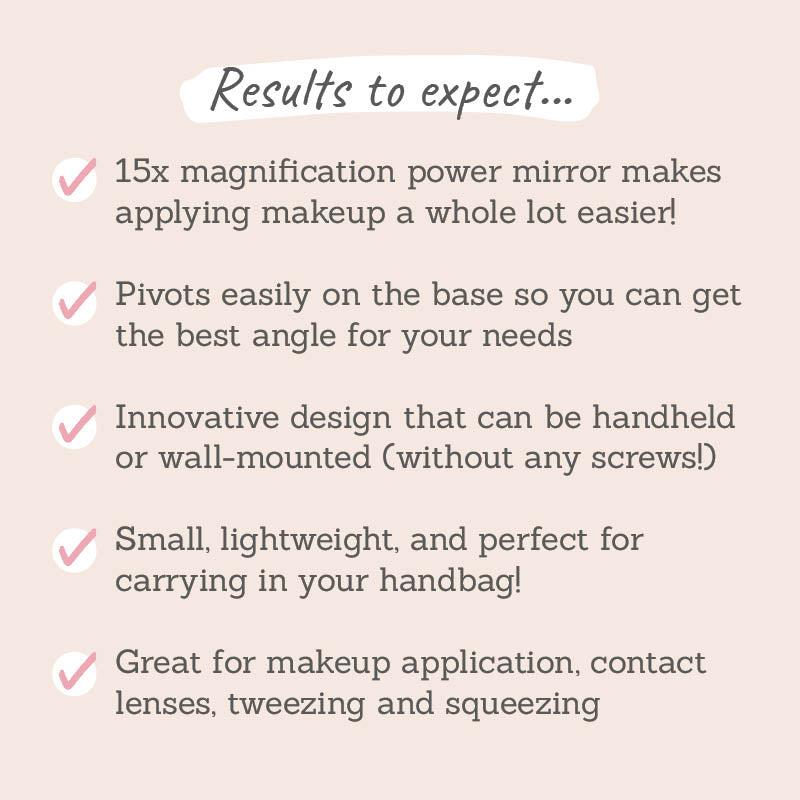 Bosign Detachable Magnifying Makeup Mirror results