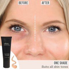Colour By Maya Dual Action Concealer before and after results on fair skin